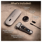 Braun Series 9 PRO Electric Shaver for Men - Made in Germany - Silver Electric Razor Wet Dry Cordless Rechargeable - Like New