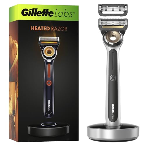 Gillette Labs Heated Razor - FlexDisc Technology - 1 Blade Refill - 100% Waterproof - 2 Pin UK Plug - Damaged Box