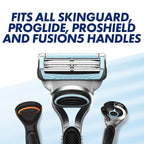 Gillette SkinGuard Sensitive Razor Blades Men - Pack of 8 Refills with Precision Trimmer - Fits ProGlide ProShield Fusion5 Handles - New