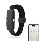 Homedics WakeBand Vibrating Alarm Wristband - Silent Clock Alternative - Black Sleep Aid - New