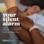 Homedics WakeBand Vibrating Alarm Wristband - Silent Clock Alternative - Black Sleep Aid - New