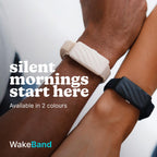 Homedics WakeBand Vibrating Alarm Wristband - Silent Clock Alternative - Black Sleep Aid - New