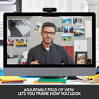 Logitech Brio Ultra HD Pro Webcam - 4K UHD 1080p Full HD - Streaming Video Conferencing Camera - USB Plug & Play - Damaged Box