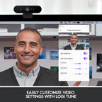 Logitech Brio Ultra HD Pro Webcam - 4K UHD 1080p Full HD - Streaming Video Conferencing Camera - USB Plug & Play - Damaged Box