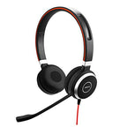 Jabra Evolve 40 MS Stereo Headset - Microsoft Certified Headphones - USB Controller - Black - VoIP Softphone PC Headset - New