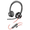 Poly Blackwire 8225 Wired Headset - Active Noise Cancelling - Hi-Fi Stereo - USB-A - PC Mac Teams Zoom Compatible - New