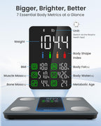 RENPHO Smart Scales - Body Weight Bathroom Scale - 7-in-1 Large Display - 35st - Elis 2XL Digital Health Monitor - Damaged Box