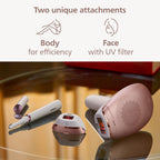 Philips Lumea 7000 Series IPL Hair Removal Device BRI921/00 - Laser Alternative, Body & Face, Satin Compact Trimmer - Damaged Box