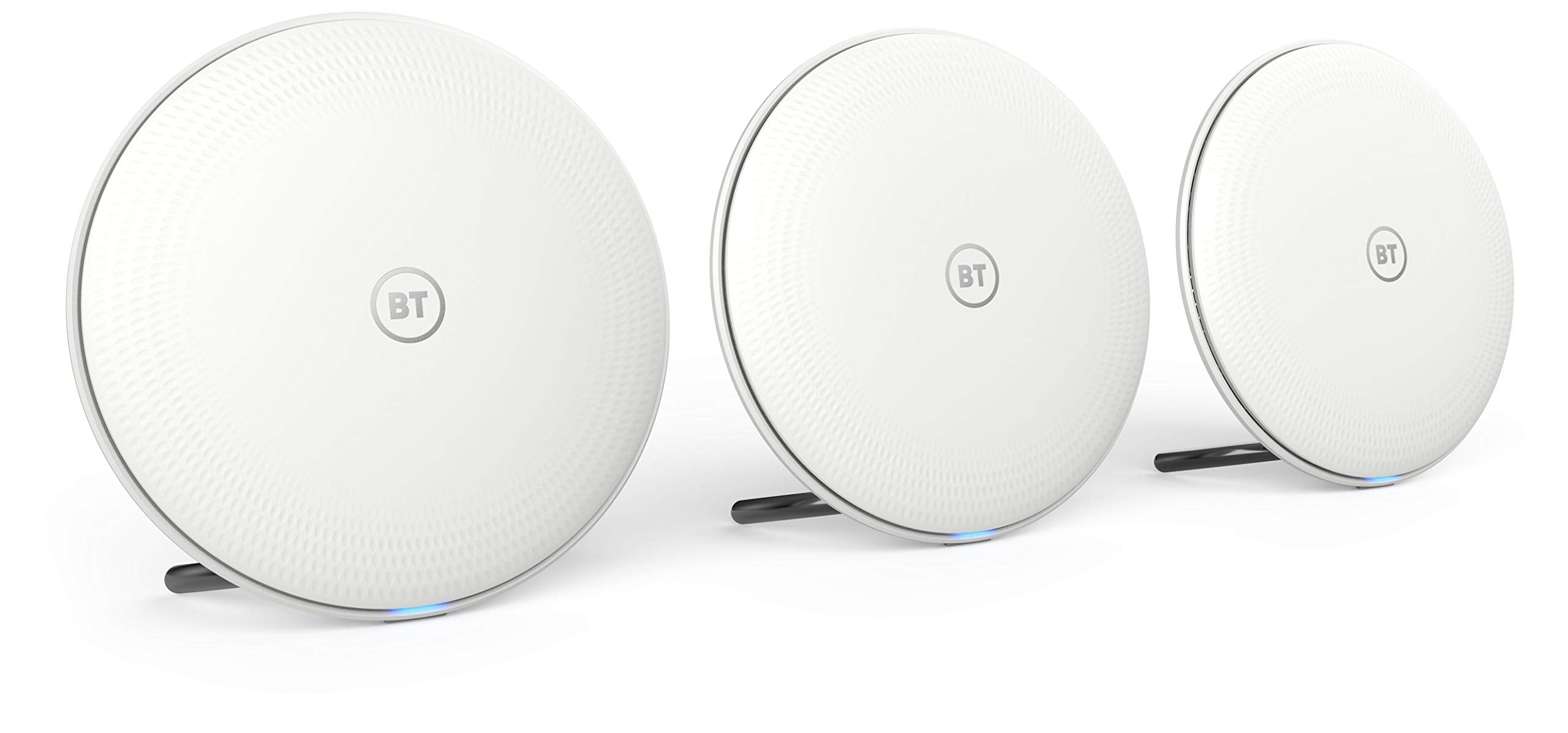 BT Whole Home Wi-Fi - AC2600 Mesh Wi-Fi System - Pack of 3 Discs - Seamless Whole Home Coverage for Medium to Large Homes - Like New