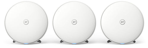 BT Whole Home Wi-Fi - AC2600 Mesh Wi-Fi System - Pack of 3 Discs - Seamless Whole Home Coverage for Medium to Large Homes - Like New