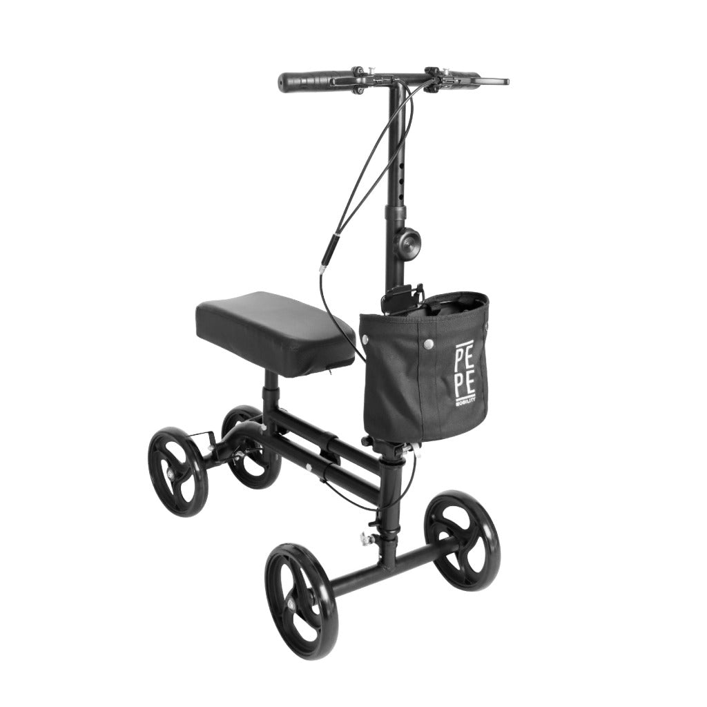 PEPE Mobility Knee Scooter Walker - Adult Disability Aid for Foot Ankle Injuries - Indoor Outdoor Mobility Solution - Like New