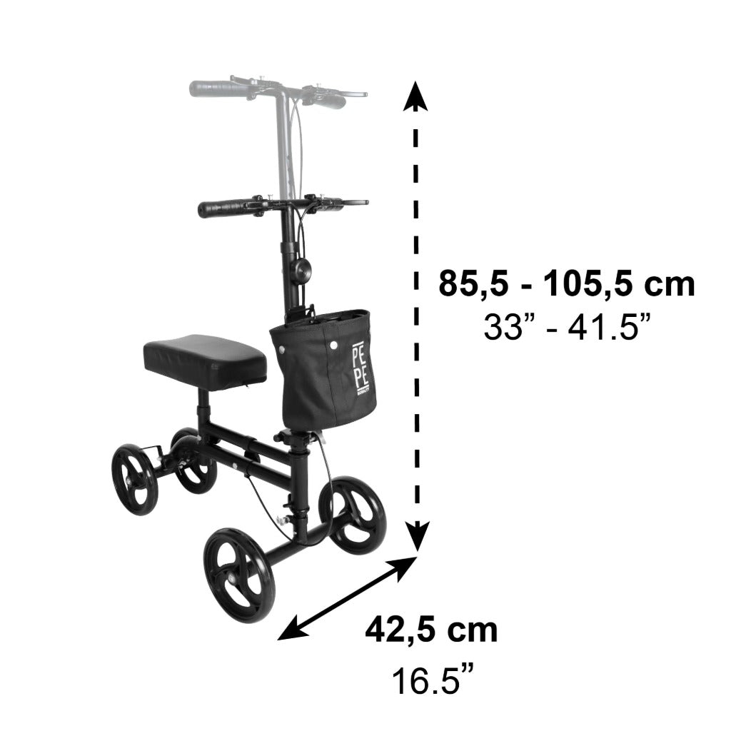 PEPE Mobility Knee Scooter Walker - Adult Disability Aid for Foot Ankle Injuries - Indoor Outdoor Mobility Solution - Like New