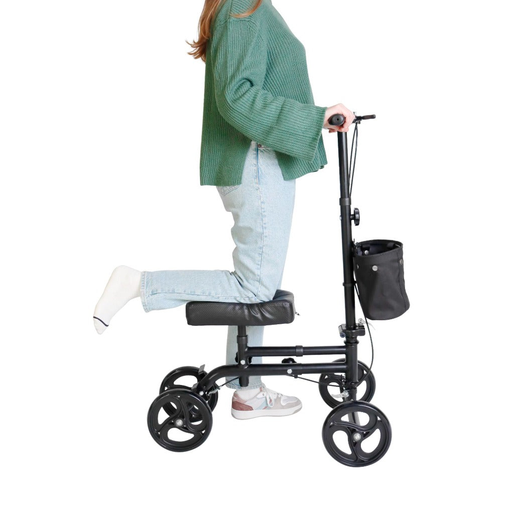 PEPE Mobility Knee Scooter Walker - Adult Disability Aid for Foot Ankle Injuries - Indoor Outdoor Mobility Solution - Like New