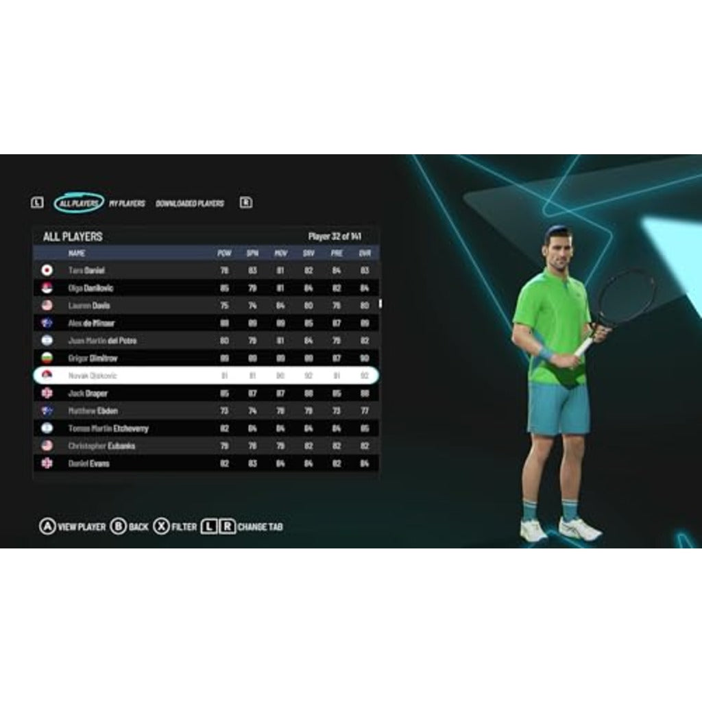 Nintendo TIEBREAK+: Official ATP WTA Tennis Game - ACE Edition for Nintendo Switch Console - New