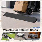 LIEKUMM Wheelchair Threshold Ramp - 3cm Height, 650kg Load Capacity - Mobility Aid Access Slope - Damaged Box