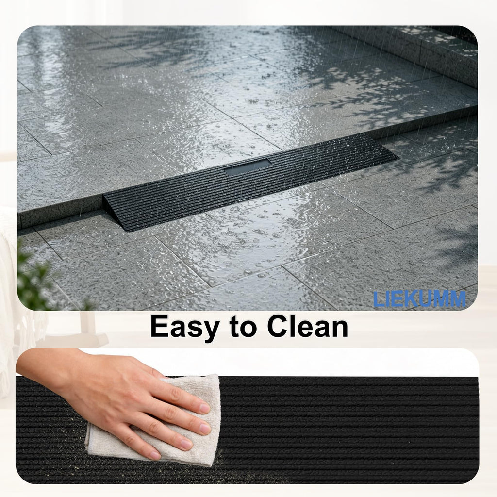 LIEKUMM Wheelchair Threshold Ramp - 3cm Height, 650kg Load Capacity - Mobility Aid Access Slope - Damaged Box