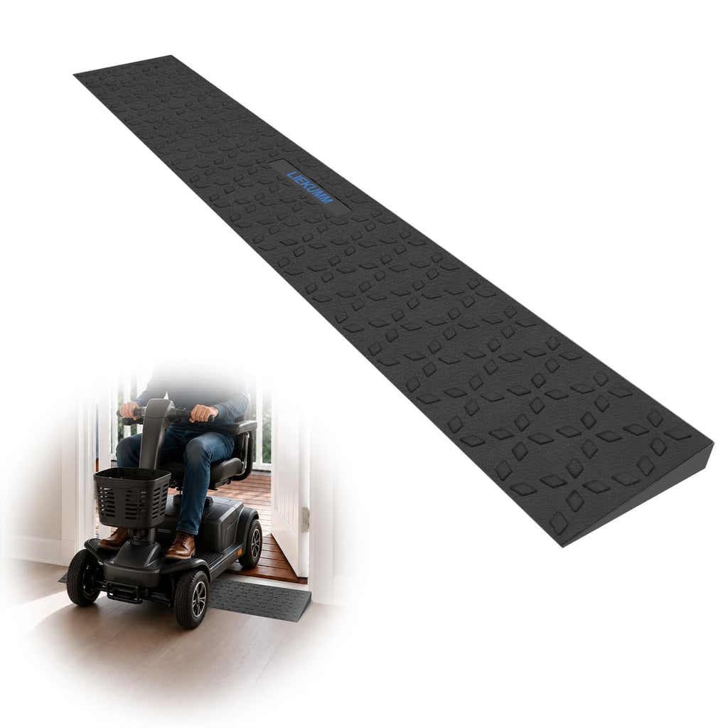 LIEKUMM Wheelchair Threshold Ramp - 3cm Height, 650kg Load Capacity - Mobility Aid Access Slope - Damaged Box