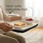Homecraft Beanbag Stay Tray - Stable Food Lap Tray with Cushion & Non-Slip Mat - Bed Tray for Adults, Elderly, Disabled Users - Damaged Box