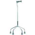 Wide Quad Base Walking Stick - Mobility Aid Support Cane for Healthcare Users - Damaged Box