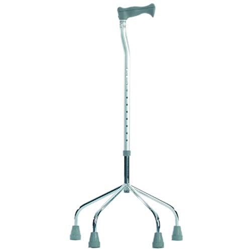 Wide Quad Base Walking Stick - Mobility Aid Support Cane for Healthcare Users - Damaged Box