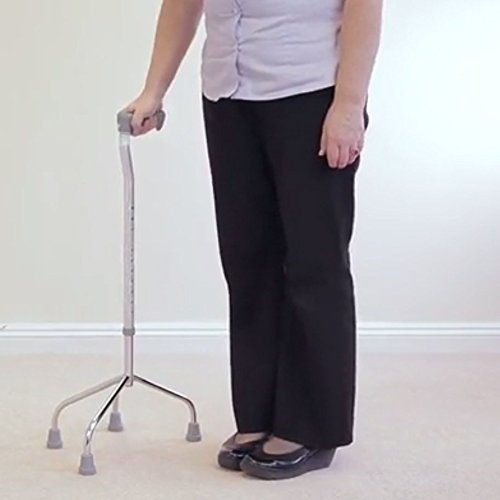 Wide Quad Base Walking Stick - Mobility Aid Support Cane for Healthcare Users - Damaged Box