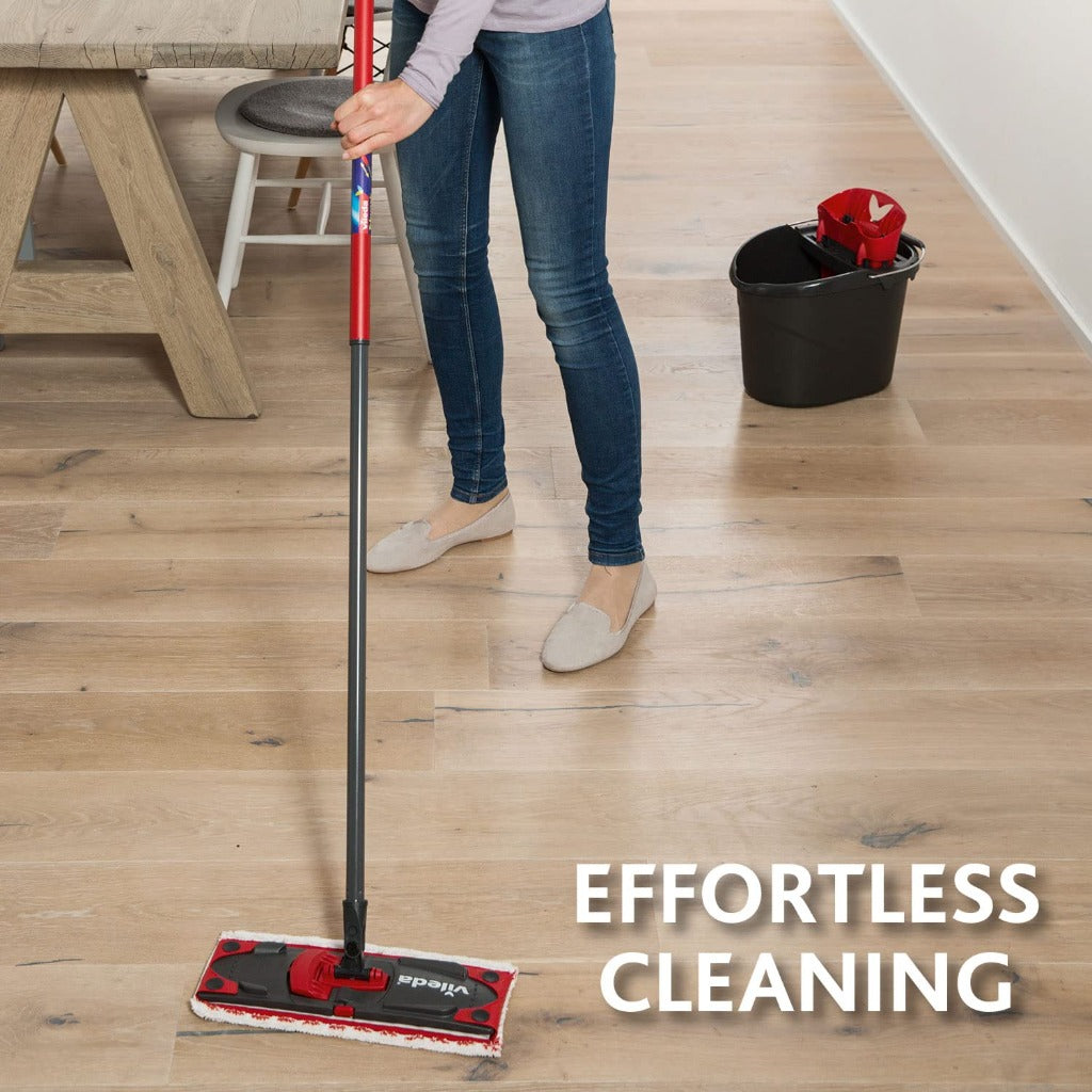 Vileda UltraMax Complete Flat M Mop & Bucket Set - Microfibre Mop Head System - Damaged Box