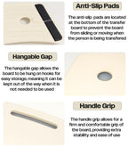 Aidapt Banana-Shaped Transfer Board - Curved Patient Aid, Non-Slip Strips, Handle, 150kg Mobility Support for Bed Wheelchair Car Toilet - Damaged Box