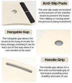 Aidapt Banana-Shaped Transfer Board - Curved Patient Aid, Non-Slip Strips, Handle, 150kg Mobility Support for Bed Wheelchair Car Toilet - Damaged Box