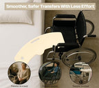 Aidapt Banana-Shaped Transfer Board - Curved Patient Aid, Non-Slip Strips, Handle, 150kg Mobility Support for Bed Wheelchair Car Toilet - Damaged Box