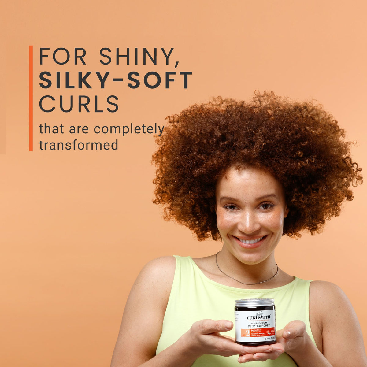 Curlsmith Double Cream Deep Quencher - Vegan Moisturising Deep Conditioner for Dry Wavy Curly Coily Hair 227g - New