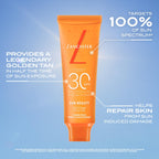 Lancaster Sun Beauty Face Gel SPF30 50ml - Photoaging Control - Broad Spectrum Sun Protection - Invisible Matte Finish - Damaged Box