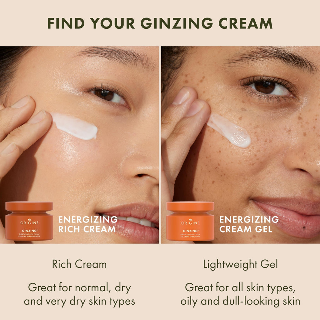 Origins GinZing Energizing Gel Cream - Face Moisturizer - Vitamin C, Niacinamide, Ginseng, Caffeine - 50ml Skincare - New