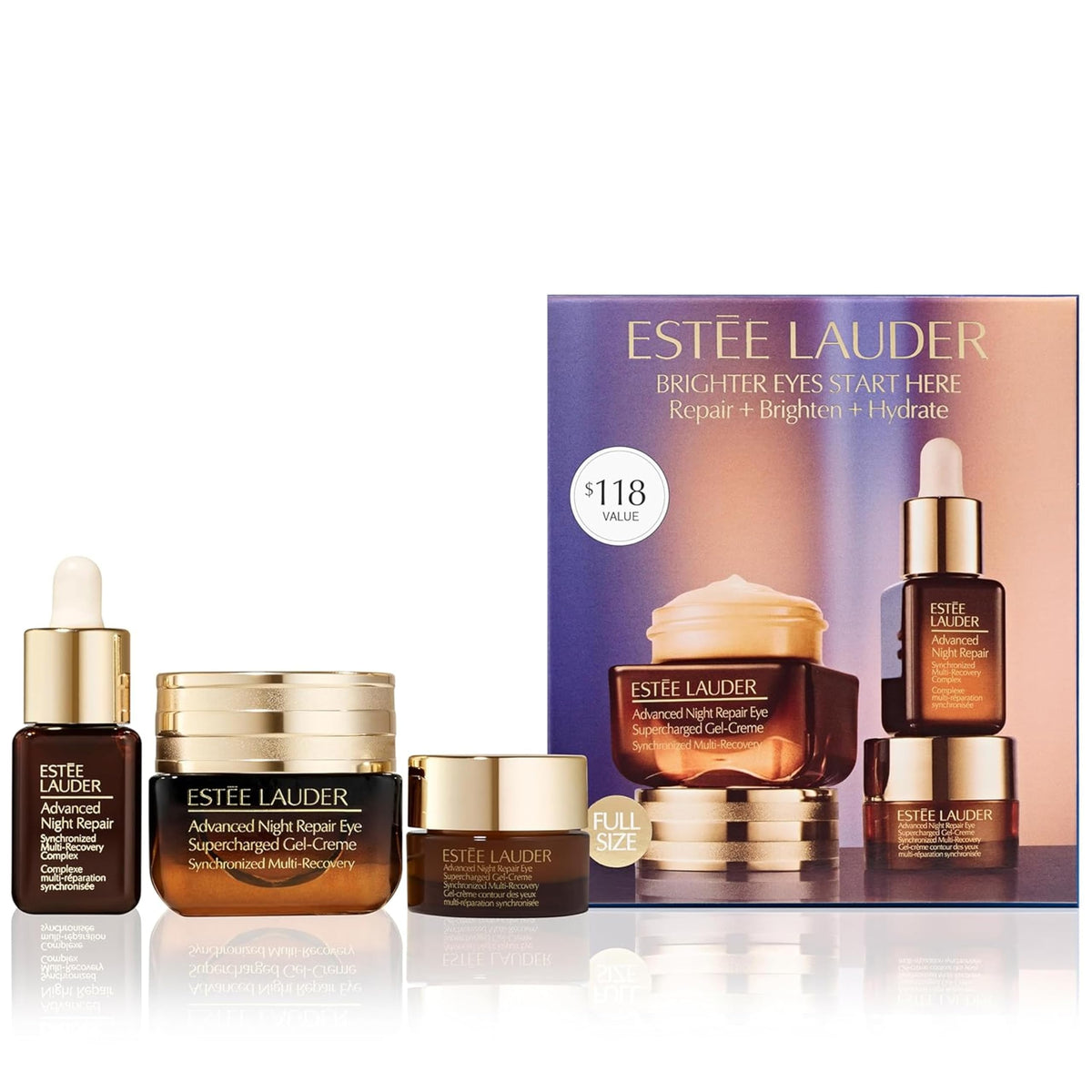Estée Lauder Advanced Night Repair Eye Cream Face Serum Skincare Set - 3 Piece Travel Size - 7ml 15ml 5ml - New