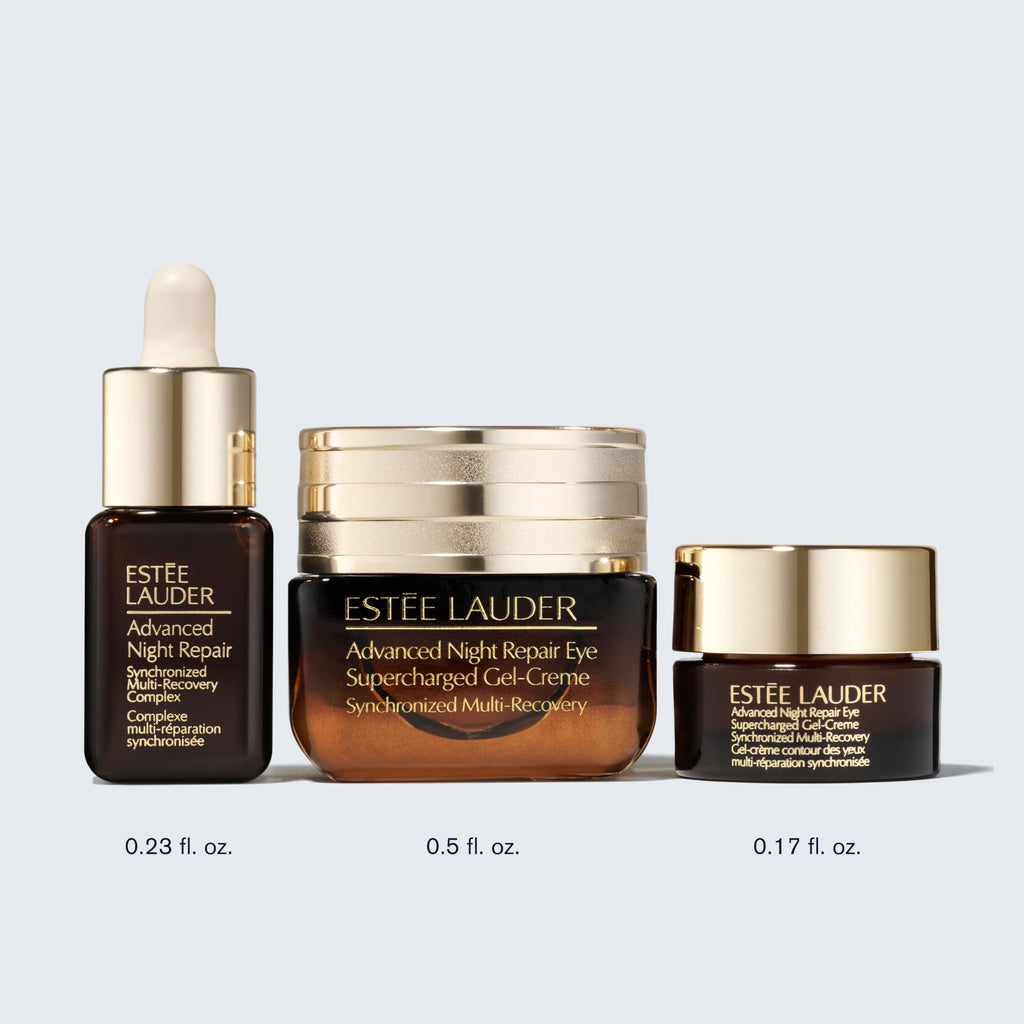 Estée Lauder Advanced Night Repair Eye Cream Face Serum Skincare Set - 3 Piece Travel Size - 7ml 15ml 5ml - New