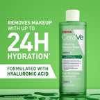 CeraVe Hydrating Micellar Water 400ml - Makeup Remover & Cleanser with Hyaluronic Acid for Dry Skin - New