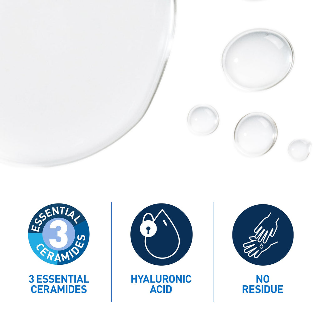 CeraVe Hydrating Micellar Water 400ml - Makeup Remover & Cleanser with Hyaluronic Acid for Dry Skin - New