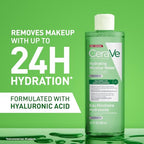 CeraVe Hydrating Micellar Water 400ml - Makeup Remover & Cleanser with Hyaluronic Acid for Dry Skin - New