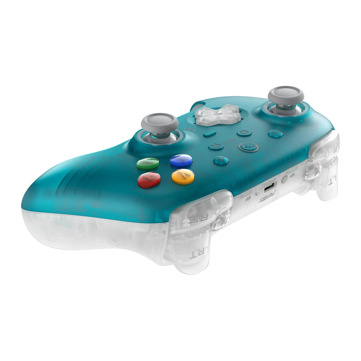 8BitDo Ultimate 2 Wireless Controller - PC, Apple, Steam, Android - TMR Joysticks, Hall Triggers, Clear Blue Gamepad - Like New