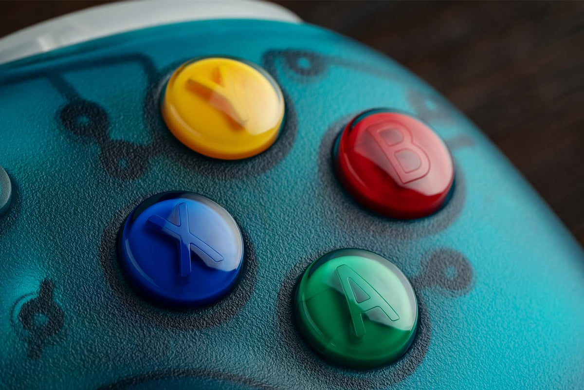 8BitDo Ultimate 2 Wireless Controller - PC, Apple, Steam, Android - TMR Joysticks, Hall Triggers, Clear Blue Gamepad - Like New