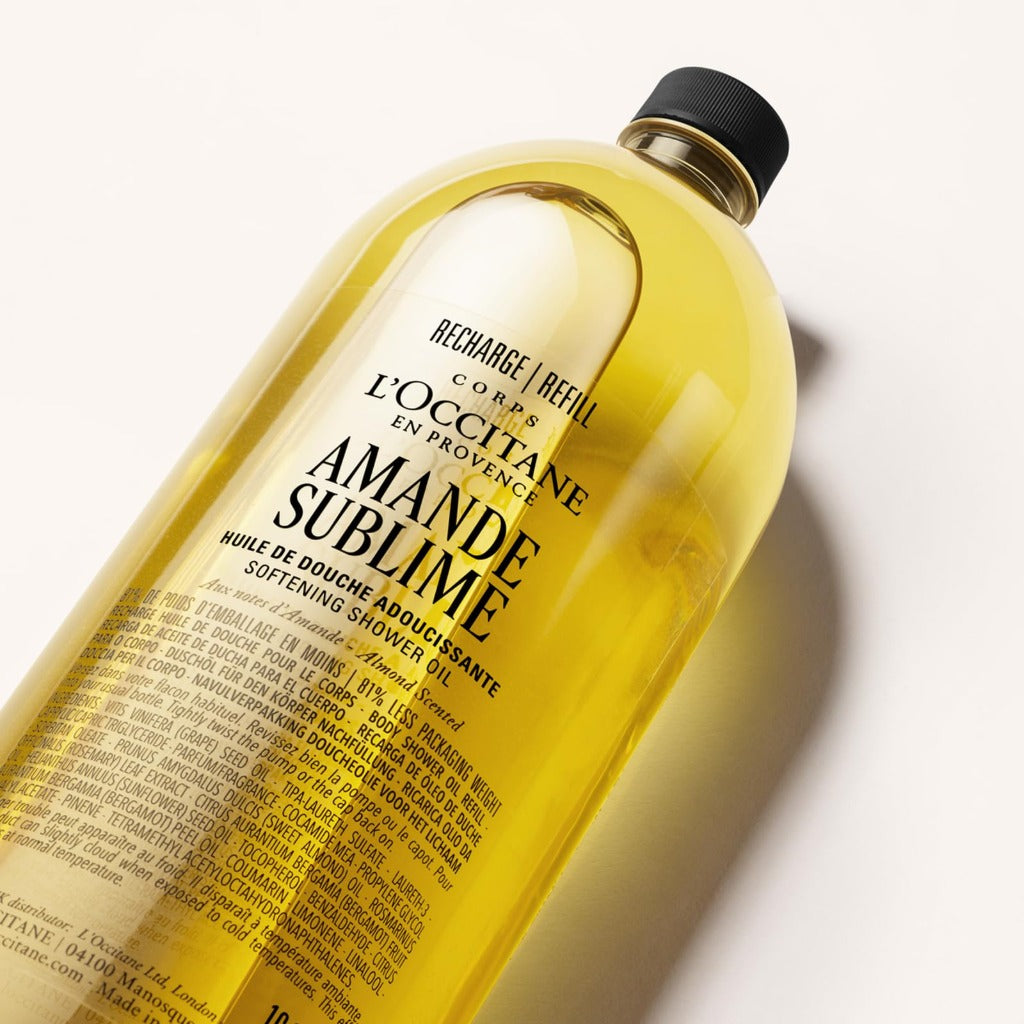 L'OCCITANE Almond Shower Oil Refill 500ml - Amande Sublime Body Cleansing Oil Skincare - New