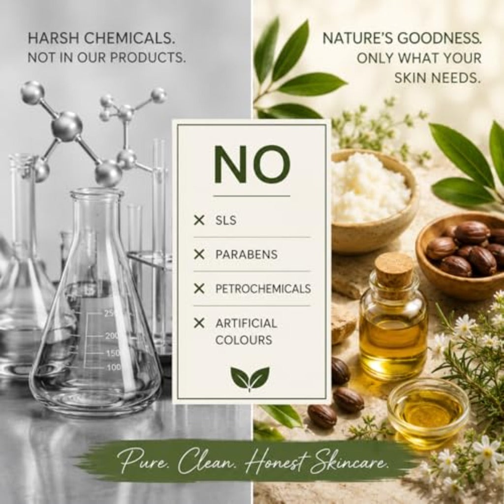 Handmade Naturals Face Moisturiser For Men - 100% Natural Facial Cream Lotion - New - BBE 08/2027