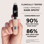 iT Cosmetics Bye Bye Dark Spots Concealer - Warm 12 - Niacinamide & Caffeine - Full Coverage Blemish Corrector - New
