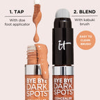 iT Cosmetics Bye Bye Dark Spots Concealer - Warm 12 - Niacinamide & Caffeine - Full Coverage Blemish Corrector - New