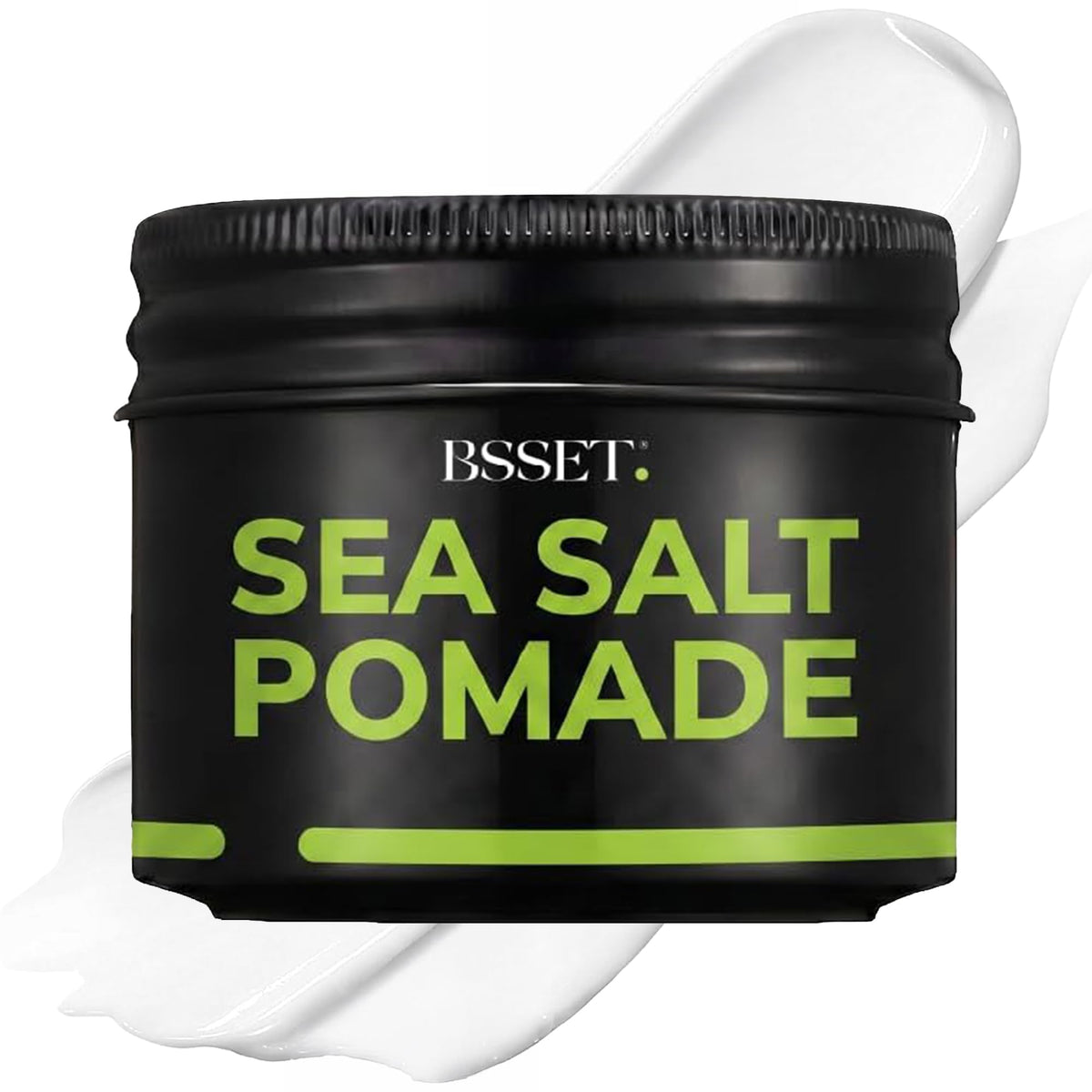 BSSET Sea Salt Pomade 100ml - Strong Hold Matte Finish - Hair Thickening Sculpting Styling Cream - Damaged Box