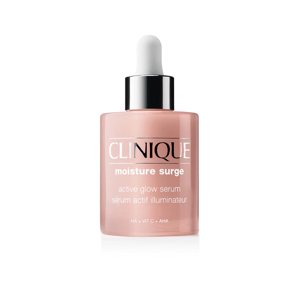 Clinique Moisture Surge Active Glow Serum - 5% Lactic Acid, Vitamin C, Hyaluronic Acid - Hydrating Oil-Free Face Serum 30ml - New