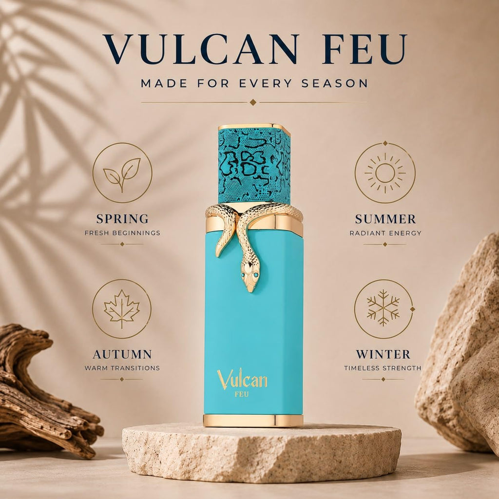 French Avenue Vulcan Feu EDP Unisex Eau de Parfum 3.4 Fl Oz Fragrance Spray - New