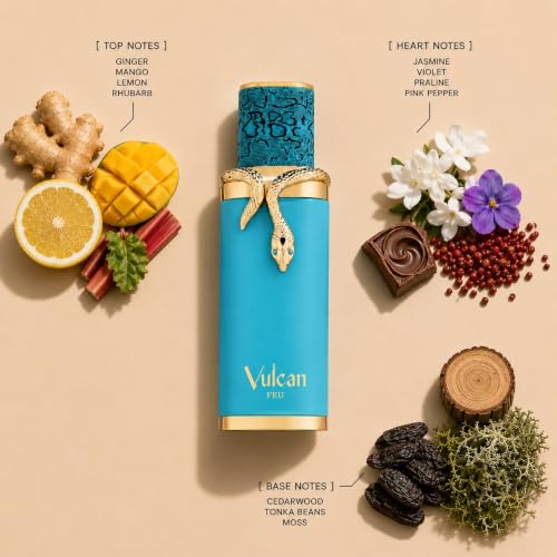 French Avenue Vulcan Feu EDP Unisex Eau de Parfum 3.4 Fl Oz Fragrance Spray - New