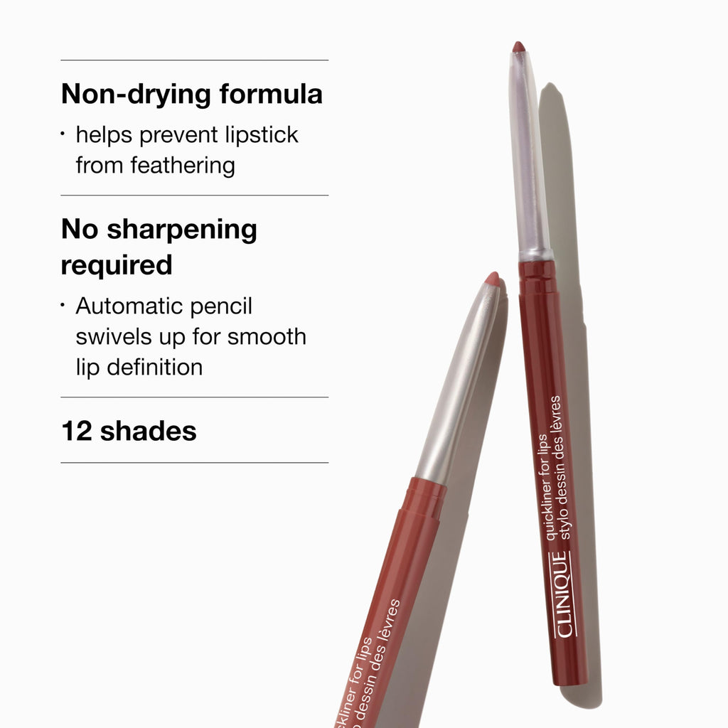 Clinique Quickliner For Lips 07 intense blush All-Day Lip Liner | Non-Drying + No Sharpening - Damaged Box