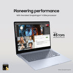 Samsung Galaxy Book5 (Edge) Copilot+ Laptop | 14' 3K Touchscreen AMOLED Display | Snapdragon X Elite | 16 GB RAM | 512 GB eUFS | Windows 11 | Aluminium Sapphire Blue - Very Good