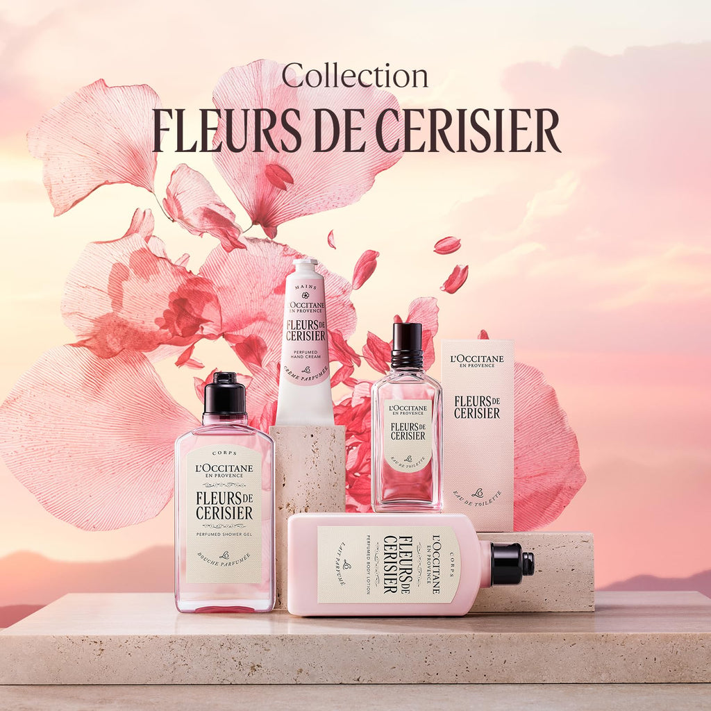 L'OCCITANE Cherry Blossom Body Lotion - Fleurs de Cerisier - 250ml Moisturising Skin Care - New